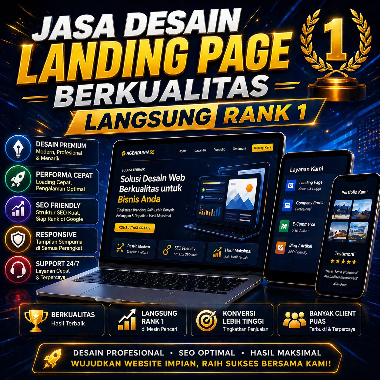 Landing Page yang Menjelaskan Cara Anda Mendampingi Klien dari Awal hingga Akhir